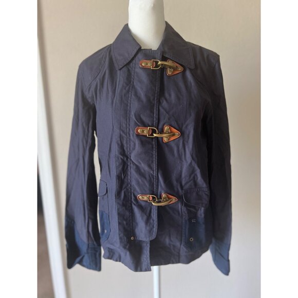 Lauren Ralph Lauren Vintage Navy Equestrian Toggle buckle jacket SMALL - Picture 2 of 8